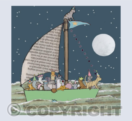 cats in hats at sea