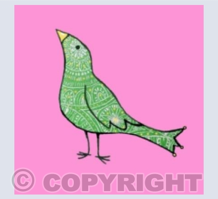 Green Lacy Bird 