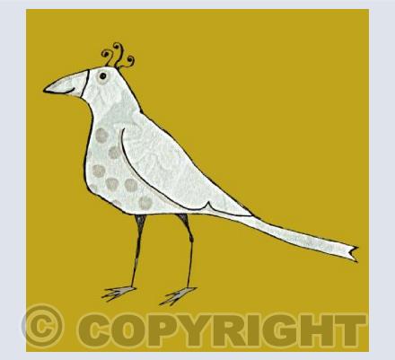White spot bird on ohre