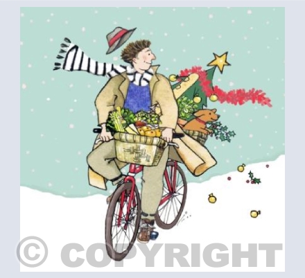 Christmas on a bike 