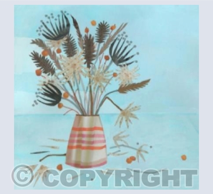 Autumnal dried flowers