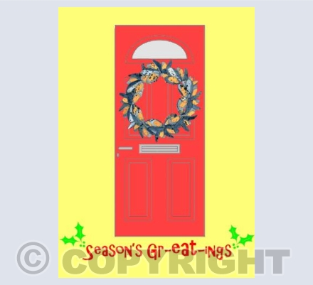 Mussel Christmas Wreath