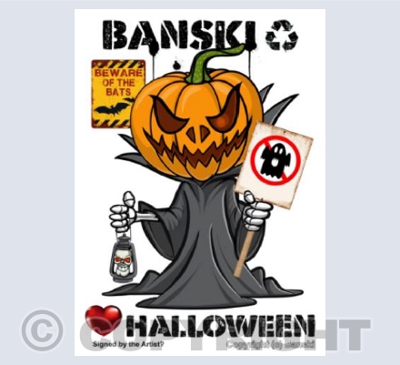 Banksi Halloween Pumpkin Head