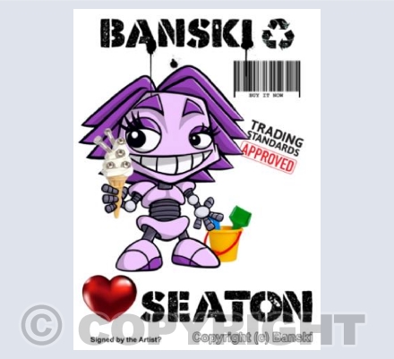 Banski Love Seaton Robo Girl
