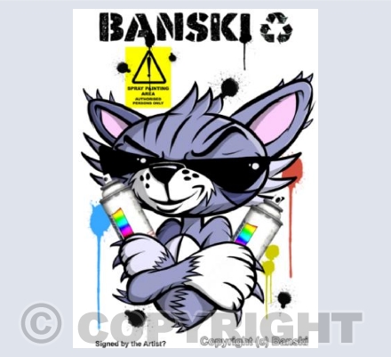 Banksi Spray Artist Cat
