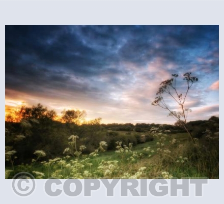 stormy skies sunset
