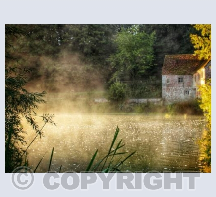 Sturminster Mill, misty morning