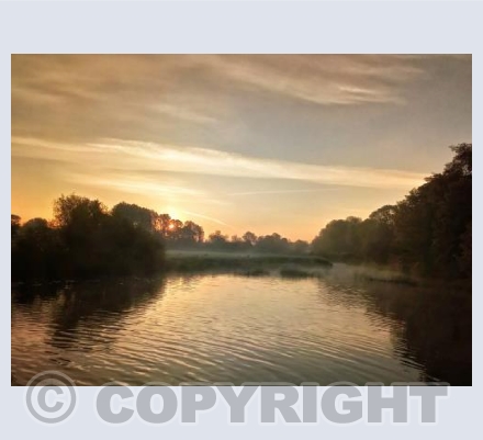 Mist over The Millpond, Sturminster Newton.