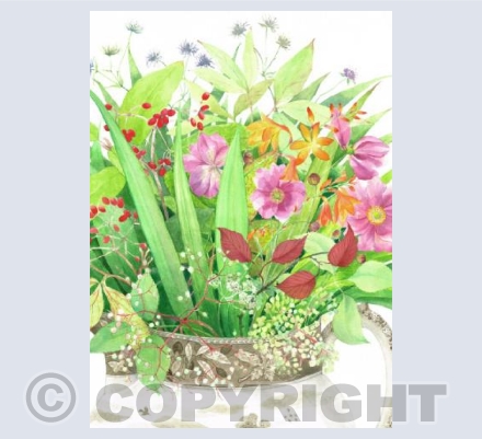 Late Summer Flowers in a Spode Jug