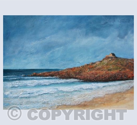 Cornish Coast, Mixed Media
