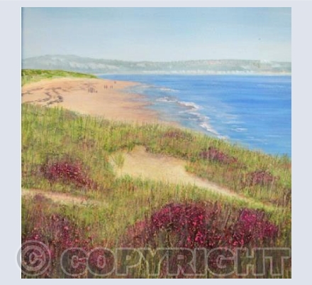 Studland Bay in Mixed Media