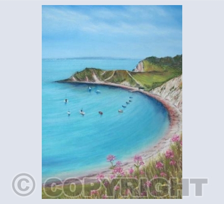 Lulworth Cove, Pastel
