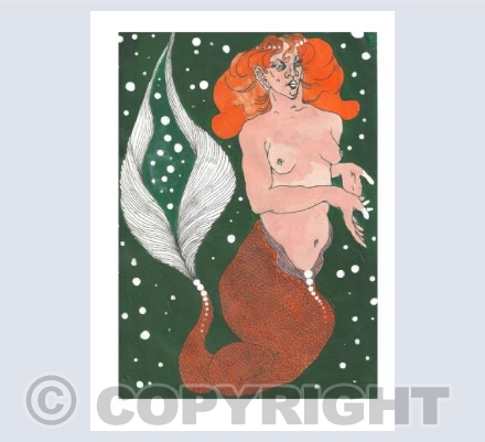 Mermaid in pearls