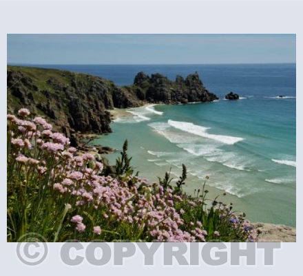 The view out to Logans Rock.