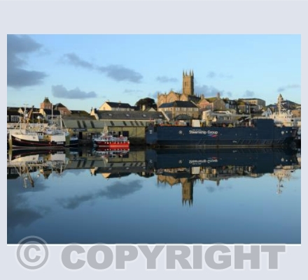 Penzance Inner Harbour Reflections