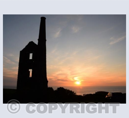 Carn Galvern Mine Sunset