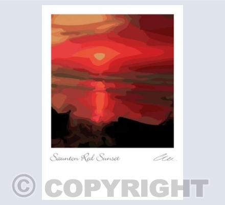 Saunton Red Sunset