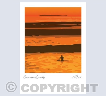 Sunset Lundy