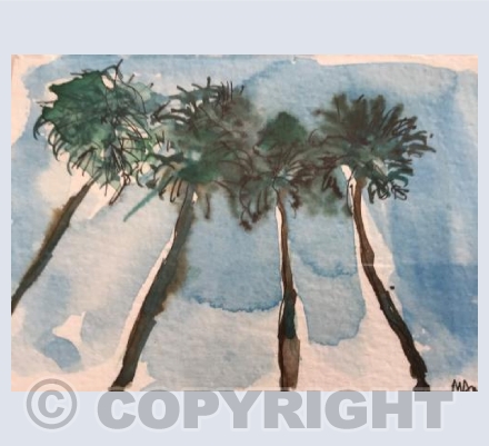 Four Palm trees