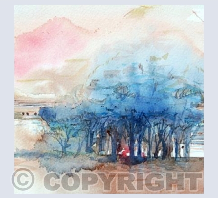 Misty Morning by the Lake