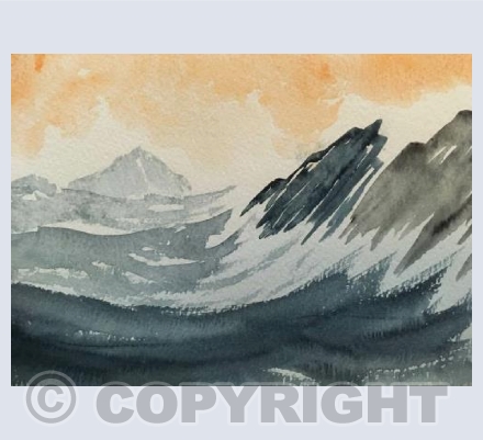 Sunset over Hartland Quay