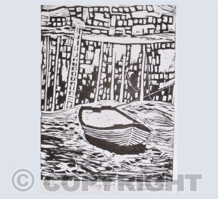 Dinghy in Clovelly Harbour