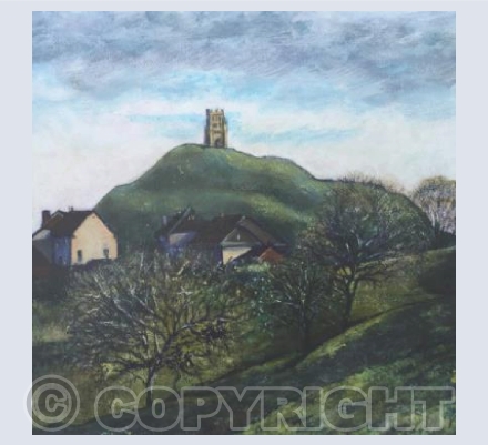 Glastonbury tor winter