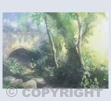 Bridge over stream