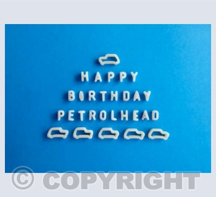 Happy Birthday Petrolhead - Blue