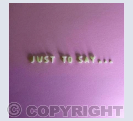 Just to say.... - Pink