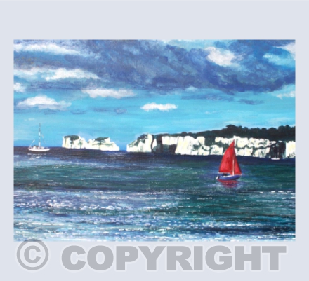 Sailing at Old Harry's