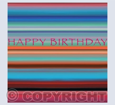  Stripy Happy Birthday 