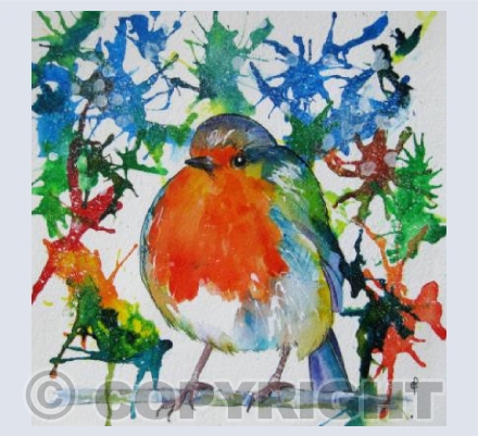 INK SPLASH ROBIN