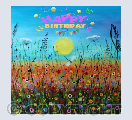 "HAPPY BIRTHDAY" SUMMER MEADOW