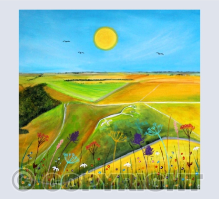 THE WHITE HORSE AND GOLDEN FIELDS