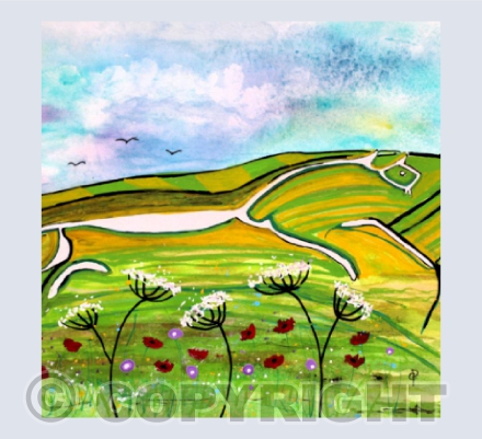 SUMMER ABSTRACT WHITE HORSE