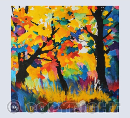 COLOURFUL WOODLAND