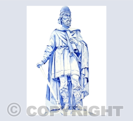KING ALFRED STATUE, WANTAGE, OXFORDSHIRE.