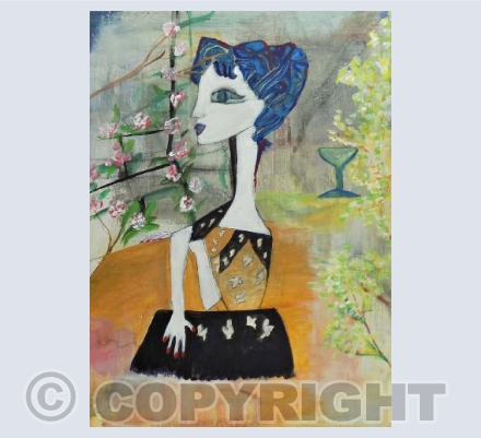 Drinking Wine In My Garden