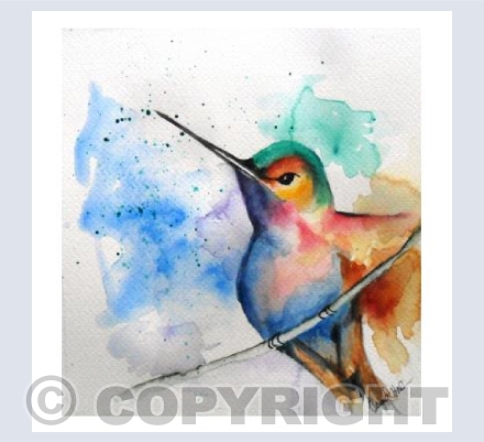 Speckled bird on branch