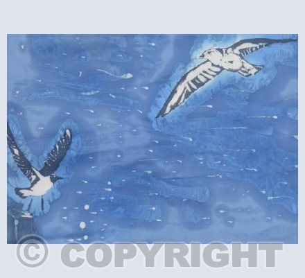 Seagulls in Flight