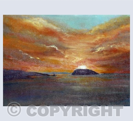 Sunset over Puffin Island, North Wales