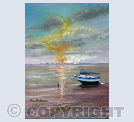 Beached boat