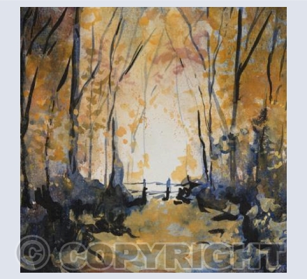 Through the trees
