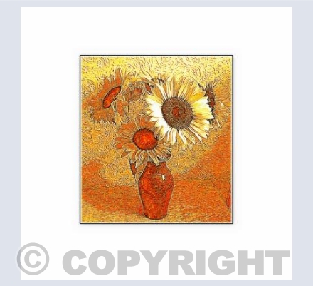 Sunflowers in vase