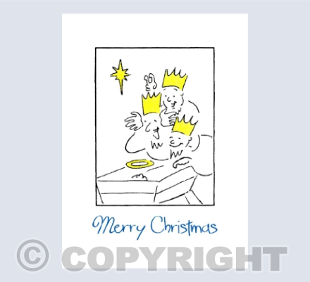 Three Kings Christmas card