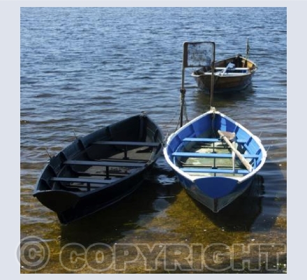 Three boats at The Fleet, Dorset