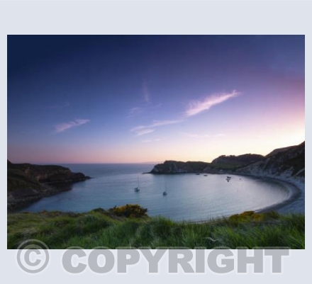 Sunset at Lulworth Cove, Dorset