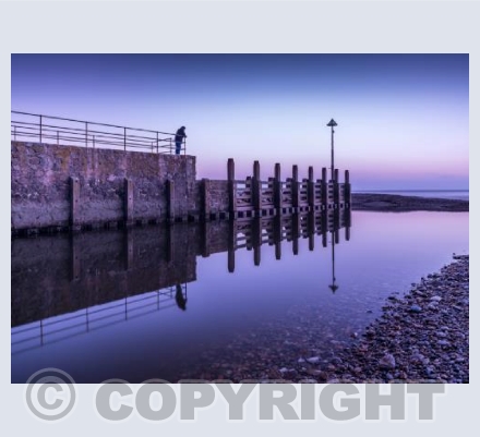 Purple Sunset at Axmouth Harbour