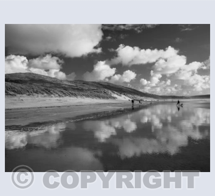 Woolacombe beach reflections